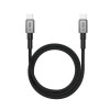 Tech-Protect Ultraboost DNA MagTwist USB-C-Kabel PD 100W / 5A, 100 cm, eisengrau