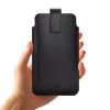Tech-Protect SM65 universelle Handytasche, 6,0-6,9 Zoll, Öko-Leder, schwarz und rot