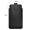 Tech-Protect SM65 universelle Handytasche, 6,0-6,9 Zoll, Öko-Leder, schwarz und rot