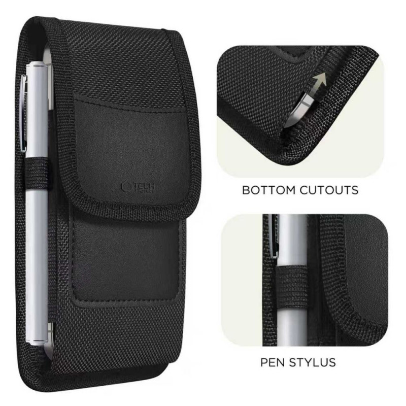 Tech-Protect SM85 universelle Handy-Gürteltasche, 5,8-6,8 Zoll, Nylon, schwarz