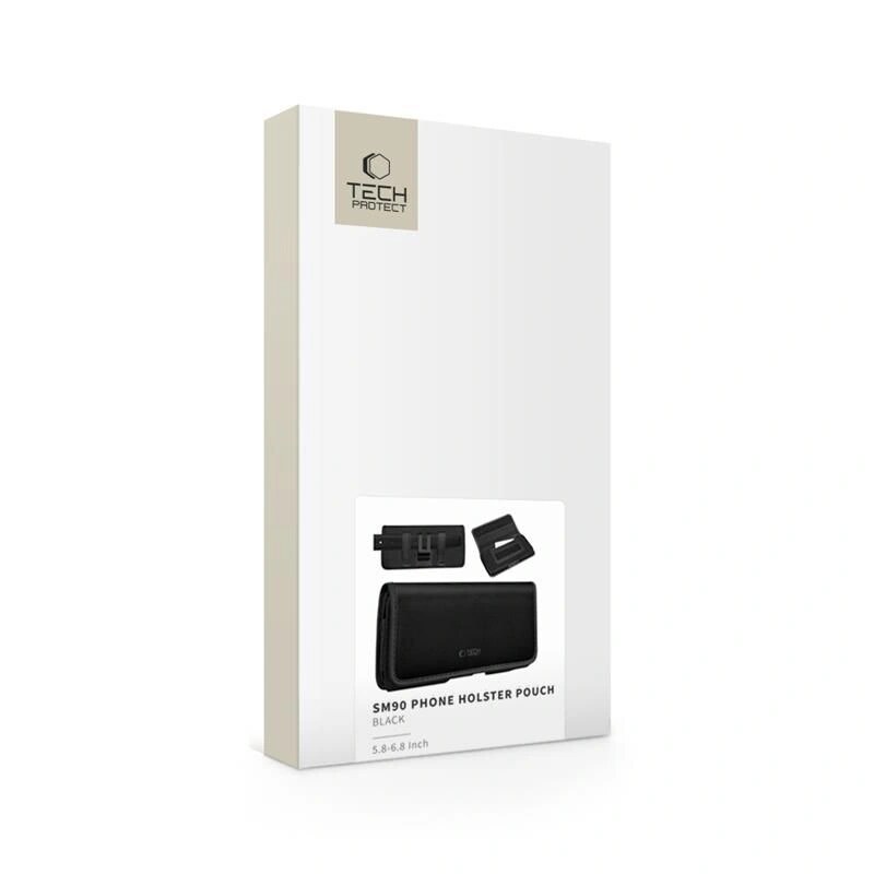 Tech-Protect SM90 universelle Handy-Gürteltasche, 5,8-6,8 Zoll, Nylon, schwarz