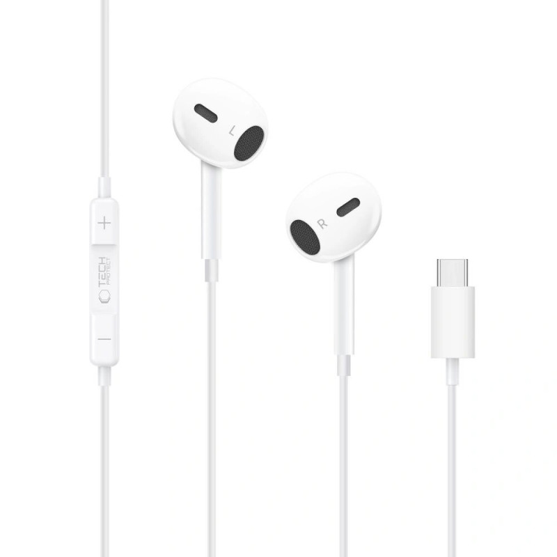 Tech-Protect Ultraboost Core G2 USB-C In-Ear-Kopfhörer, weiß