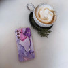 Tech-Protect Icon Silikonhülle für Samsung Galaxy S25 FE, Marmor, Rosa