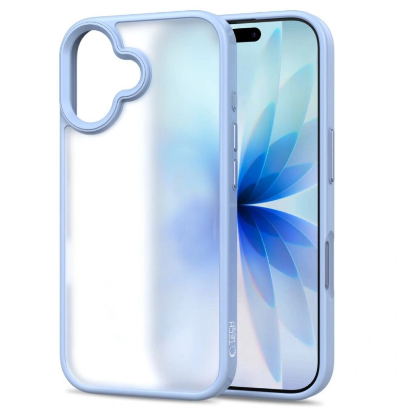 Tech-Protect MagMat THP4944 Hülle für Apple iPhone 17, Matt Nebelblau