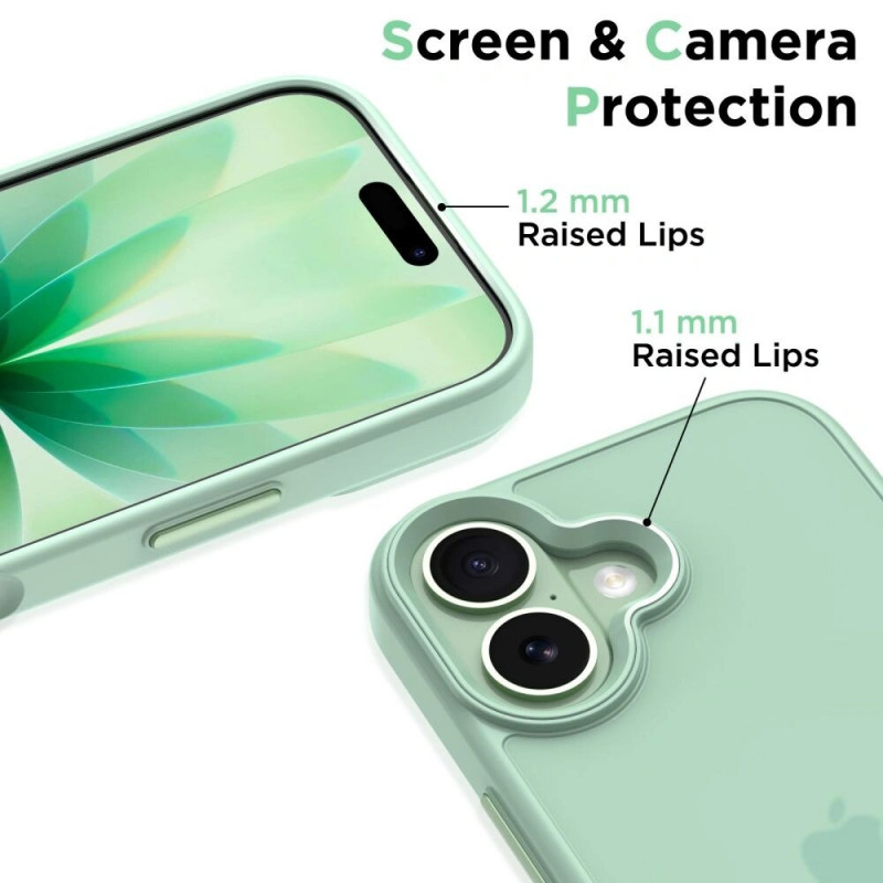 Tech-Protect MagMat Hülle für Apple iPhone 17, Matt Salbeigrün