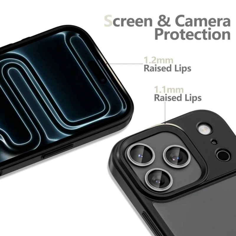 Tech-Protect MagMat THP4789 Hülle für Apple iPhone 17 Pro, Matt Schwarz