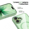 Tech-Protect MagMat MagSafe Hülle für Apple iPhone 17, Salbeigrün/transparent