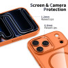 Tech-Protect MagMat MagSafe Hülle für Apple iPhone 17 Pro, Kosmisch-Orange/transparent, THP4752