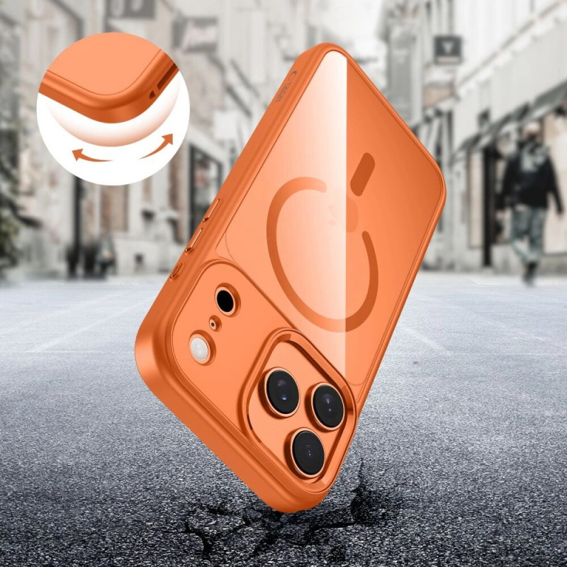 Tech-Protect MagMat MagSafe Hülle für Apple iPhone 17 Pro Max, Kosmisch-Orange/transparent