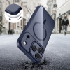 Tech-Protect MagMat MagSafe Hülle für Apple iPhone 17 Pro Max, Tiefblau/transparent
