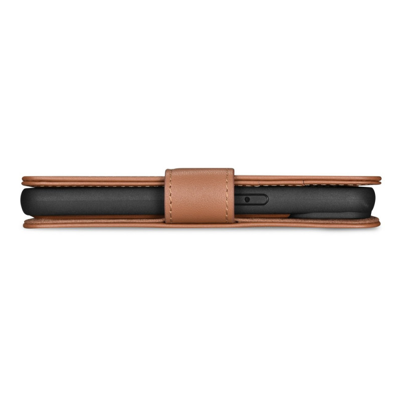 iCarer Wallet Case 2in1 Leder-Klapphülle für iPhone 14 Plus, Anti-RFID, braun (WMI14220727-BN)