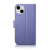 iCarer Wallet Case 2in1 Leder-Klapphülle für iPhone 14 Plus, Anti-RFID, hellila (WMI14220727-LP)
