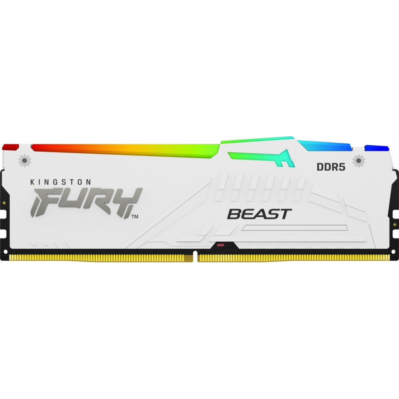 Kingston FURY Beast 16 GB DDR5-5600 CL40 DIMM-Speichermodul, RGB, weiß, KF556C40BWA-16