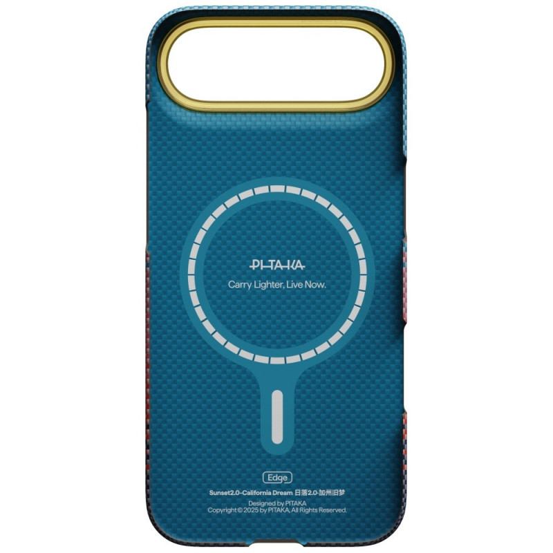 PITAKA Edge Case California Dream 03 Hülle für Apple iPhone Air, Sonnenuntergang