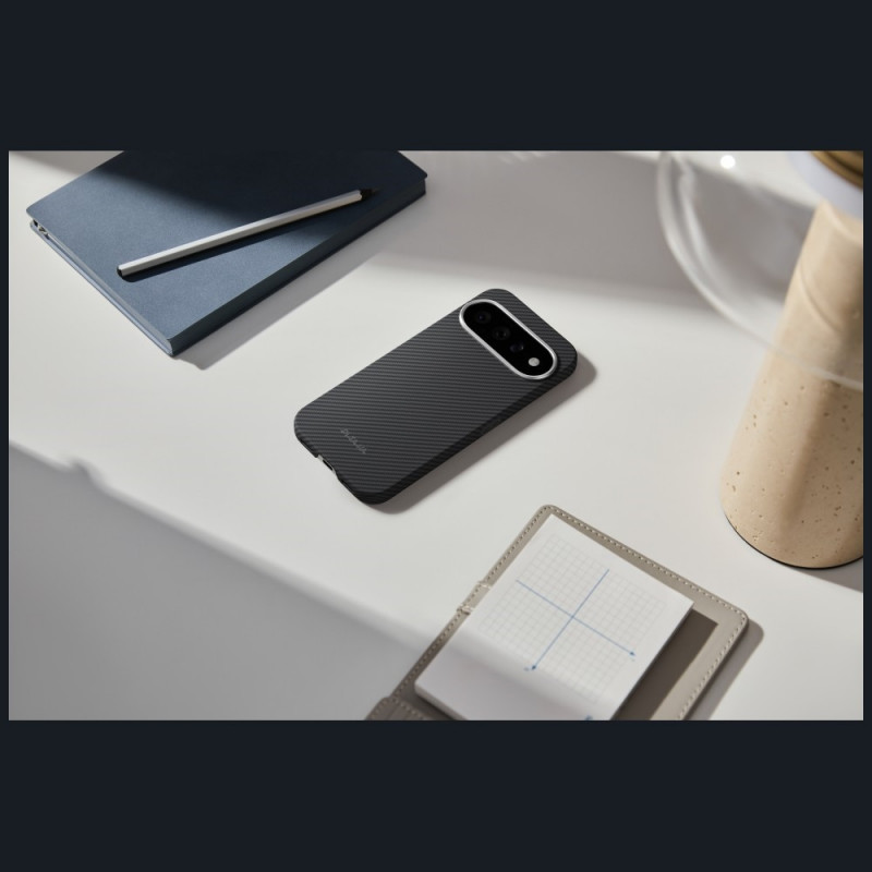 PITAKA Edge Case Hülle für Google Pixel 11, schwarz-grau