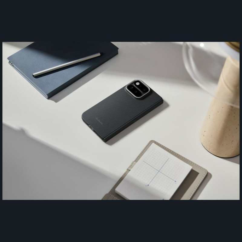PITAKA Edge Case Hülle für Google Pixel 11 Pro, schwarz-grau