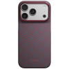 PITAKA Edge Case Argyle MagSafe Hülle für Apple iPhone 18 Pro / 17 Pro, blau-rot