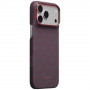 PITAKA Edge Case Argyle MagSafe Hülle für Apple iPhone 18 Pro Max / 17 Pro Max, blau-rot