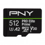 PNY PRO Elite Prime microSDXC-Speicherkarte 512 GB, UHS-I, Klasse 10, U3, V30, P-SDU512V32200PEP-GE