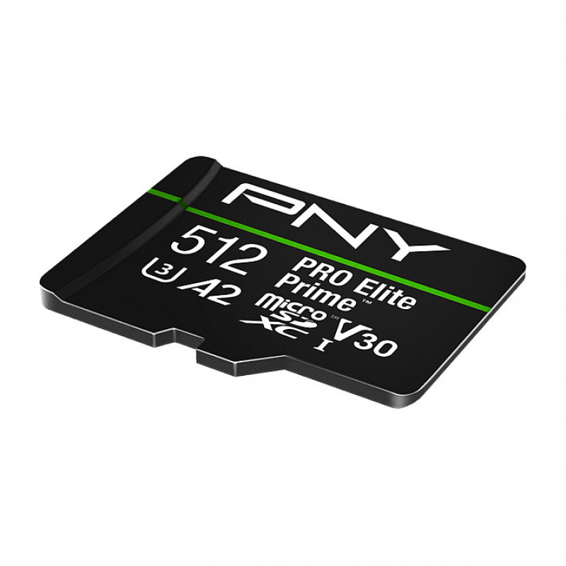 PNY PRO Elite Prime microSDXC-Speicherkarte 512 GB, UHS-I, Klasse 10, U3, V30, P-SDU512V32200PEP-GE