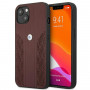 BMW BMHCP13MRSPPR Apple iPhone 13 Hardcase Leather Curve Perforate, Rot