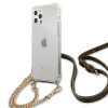 Guess GUHCP12MKC4GSGO Apple iPhone 12 / 12 Pro Hardcase Hülle 4G Gold Chain, Transparent