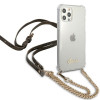 Guess GUHCP12MKC4GSGO Apple iPhone 12 / 12 Pro Hardcase Hülle 4G Gold Chain, Transparent