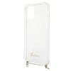 Guess GUHCP12MKC4GSGO Apple iPhone 12 / 12 Pro Hardcase Hülle 4G Gold Chain, Transparent