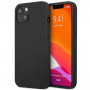 Mercedes-AMG AMHCP14MDOLBK Apple iPhone 14 Plus / 15 Plus Hardcase Leather Hot Stamped, Schwarz