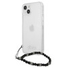 Guess GUHCP13SKPSBK Apple iPhone 13 mini Hardcase Hülle Black Pearl, Transparent