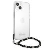 Guess GUHCP13SKPSBK Apple iPhone 13 mini Hardcase Hülle Black Pearl, Transparent