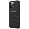 Mercedes-AMG AMHCP14LGSEBK Apple iPhone 14 Pro Hardcase, Leather Debossed Lines, schwarz
