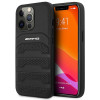 Mercedes-AMG AMHCP14XGSEBK Apple iPhone 14 Pro Max Hardcase, Leather Debossed Lines, schwarz