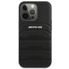 Mercedes-AMG AMHCP14XGSEBK Apple iPhone 14 Pro Max Hardcase, Leather Debossed Lines, schwarz