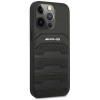 Mercedes-AMG AMHCP14XGSEBK Apple iPhone 14 Pro Max Hardcase, Leather Debossed Lines, schwarz