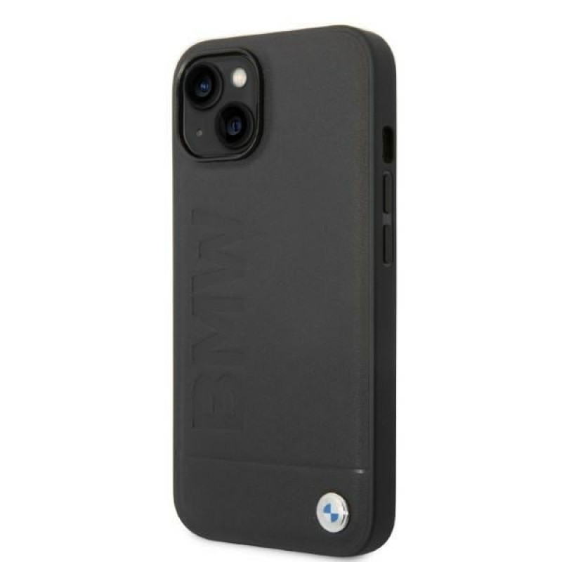 BMW BMHMP14SSLLBK Apple iPhone 14 Hardcase, Signature Logo Imprint MagSafe, schwarz