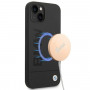 BMW BMHMP14MSLBLBK Apple iPhone 14 Plus / 15 Plus Hardcase, Silicone Signature Logo MagSafe, schwarz