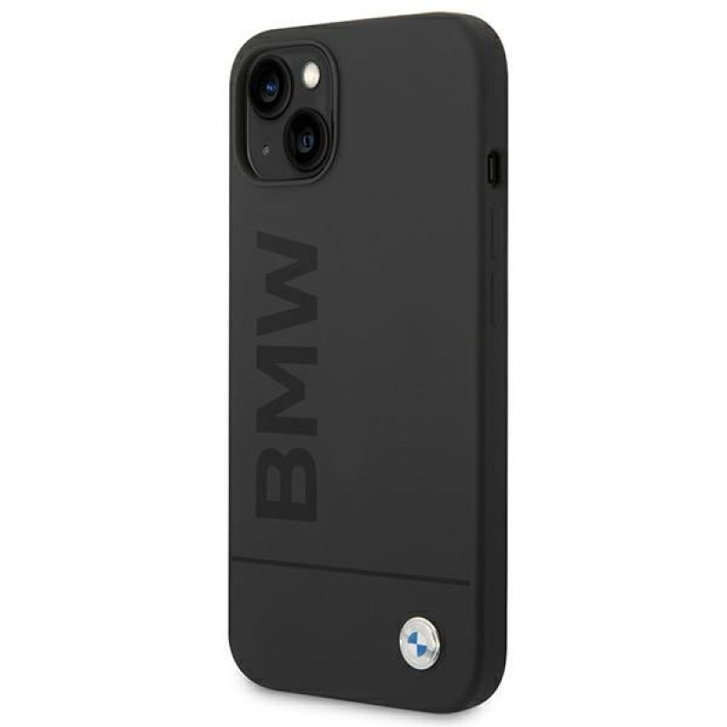 BMW BMHMP14MSLBLBK Apple iPhone 14 Plus / 15 Plus Hardcase, Silicone Signature Logo MagSafe, schwarz