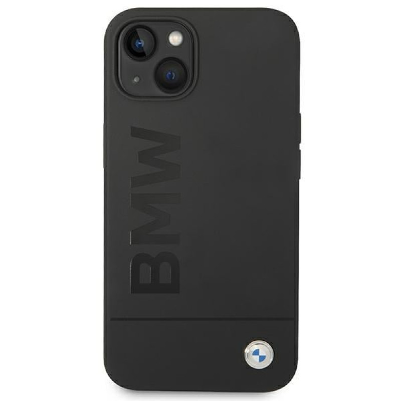 BMW BMHMP14MSLBLBK Apple iPhone 14 Plus / 15 Plus Hardcase, Silicone Signature Logo MagSafe, schwarz