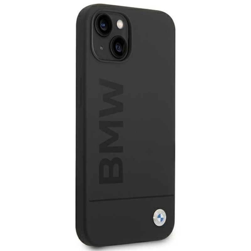 BMW BMHMP14MSLBLBK Apple iPhone 14 Plus / 15 Plus Hardcase, Silicone Signature Logo MagSafe, schwarz