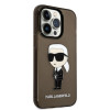 Karl Lagerfeld KLHCP14XHNIKTCK Apple iPhone 14 Pro Max Hardcase, Ikonik Karl, schwarz