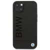 BMW BMHCP14MSLLBK Apple iPhone 14 Plus / 15 Plus Hülle, Leather Stamp, schwarz