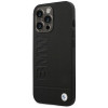 BMW BMHCP14LSLLBK Apple iPhone 14 Pro Hülle, Leather Stamp, schwarz