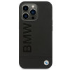 BMW BMHCP14XSLLBK Apple iPhone 14 Pro Max Hülle, Leather Stamp, schwarz