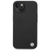 BMW BMHCP14SSILBK Apple iPhone 14 Hülle, Silicone Metal Logo, schwarz