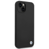 BMW BMHCP14SSILBK Apple iPhone 14 Hülle, Silicone Metal Logo, schwarz