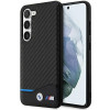 BMW BMHCS23M22NBCK Leather Carbon Hardcase für Samsung Galaxy S23+ (S916), schwarz