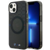 BMW BMHMP14MHGPK Pattern MagSafe Hardcase für Apple iPhone 14 Plus / 15 Plus, grau