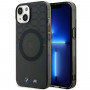 BMW BMHMP14SHGPK Pattern MagSafe Hardcase für Apple iPhone 14, grau