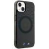 BMW BMHMP14SHGPK Pattern MagSafe Hardcase für Apple iPhone 14, grau